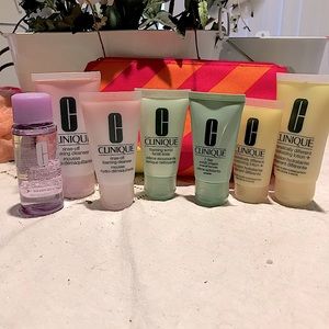 Clinique moisturizer, facial soap & makeup remover